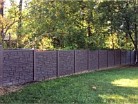 <b>Simtek Ecostone Dark Brown Granite Privacy Fence</b>